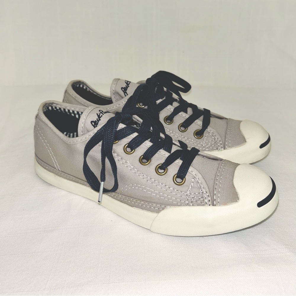 COVERSE × JACK PURCELL Grey & Navy Blue EUC Men Sz 3 - Women Sz 5 - Unisex Shoe